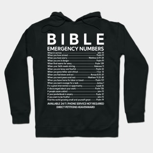 Bible emergency number Hoodie